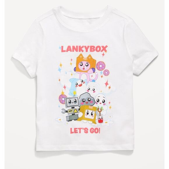 LankyBox Unisex Graphic T-Shirt “lets Go”Toddler 3T NWT - Picture 1 of 2